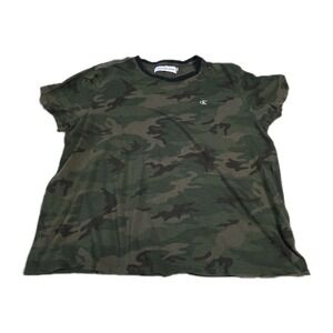 Calvin Klein Women's Camouflage T Shirt CK Logo Size XL